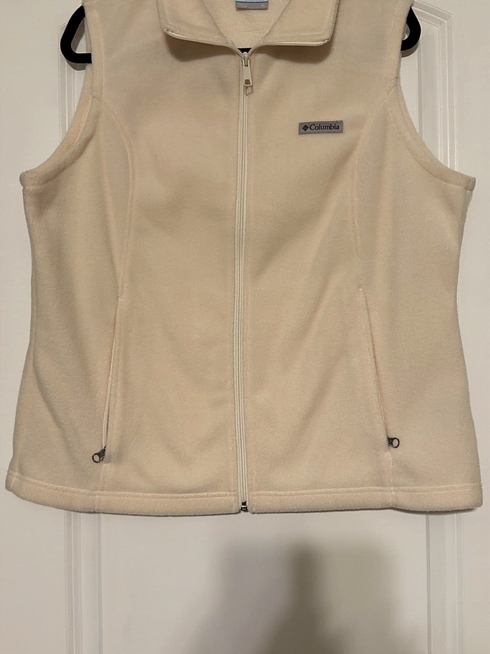 Columbia Women's Cream Fleece Zip Vest